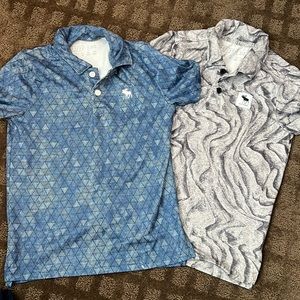 ABERCROMBIE KIDS Bundle Blue & Gray Polo Shirts Size 5/6